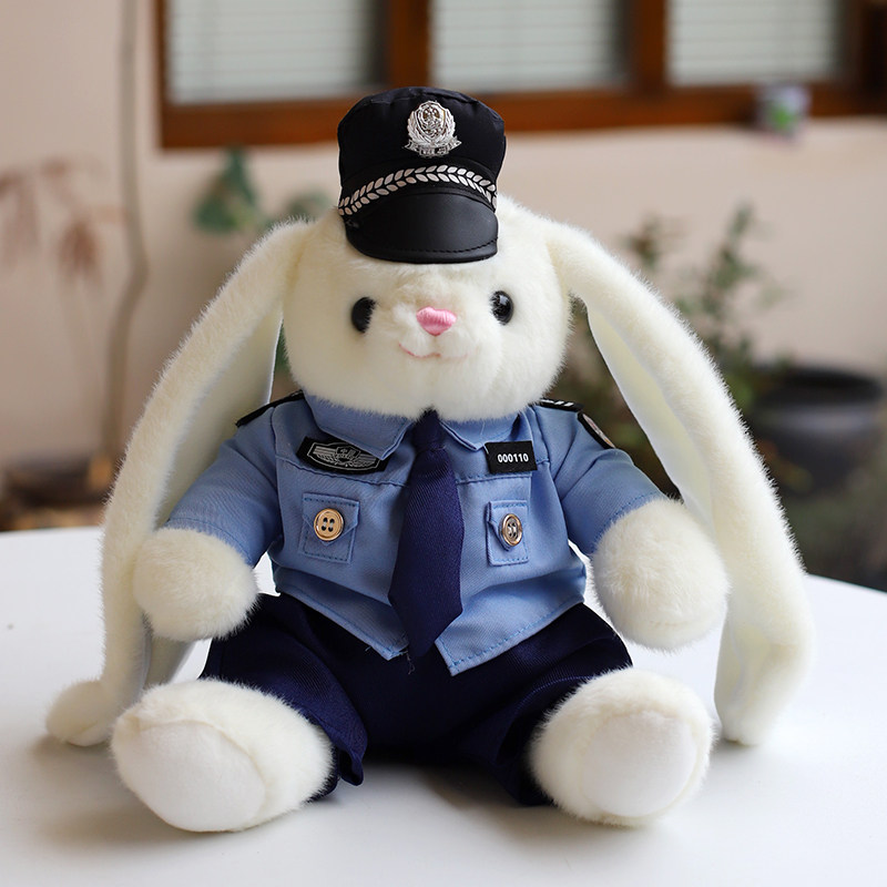 交警兔子玩偶制服公仔毛绒玩具公益安全宣传品女生儿童礼物消防兔,淘宝优惠券,粉丝福利购,淘宝优惠卷