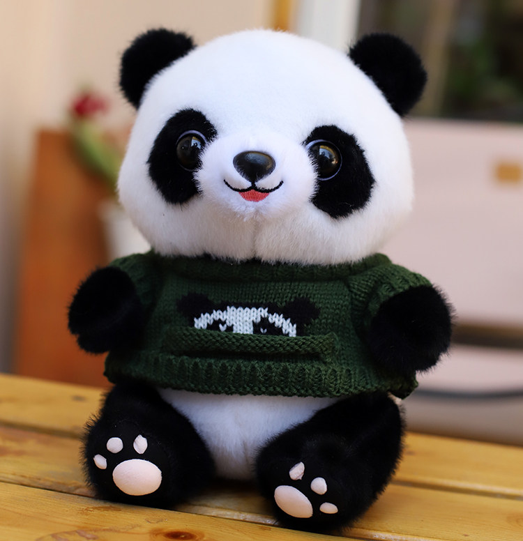 可爱小熊猫玩偶花花毛绒玩具仿真熊猫公仔布娃娃七夕儿童生日礼物,淘宝优惠券,粉丝福利购,淘宝优惠卷