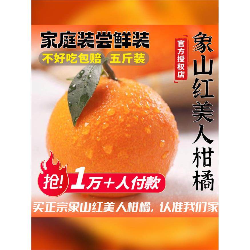 正宗象山红美人柑橘桔子当季爱媛28号果冻橙橘子新鲜水果橙子礼盒,淘宝优惠券,粉丝福利购,淘宝优惠卷