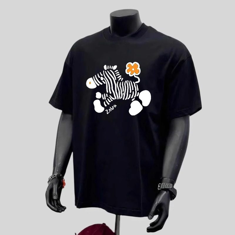 美式潮牌复古简约印花纯棉圆领短袖t恤男夏休闲百搭半袖ins口袋巾,淘宝优惠券,粉丝福利购,淘宝优惠卷