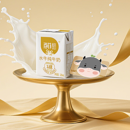 百菲酪水牛纯牛奶年奶卡200ml*20盒*24箱周期配送新鲜自提营养 - 图0