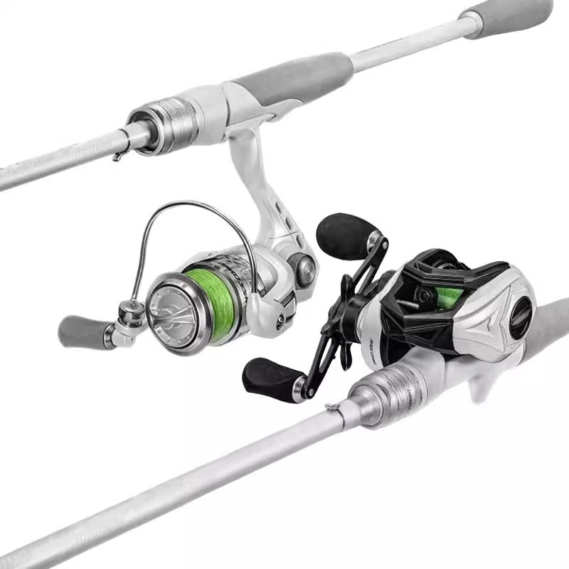 小白杆路亚入门套装海钓碳素路亚竿新手套装全套直柄枪柄鱼竿 - 图3