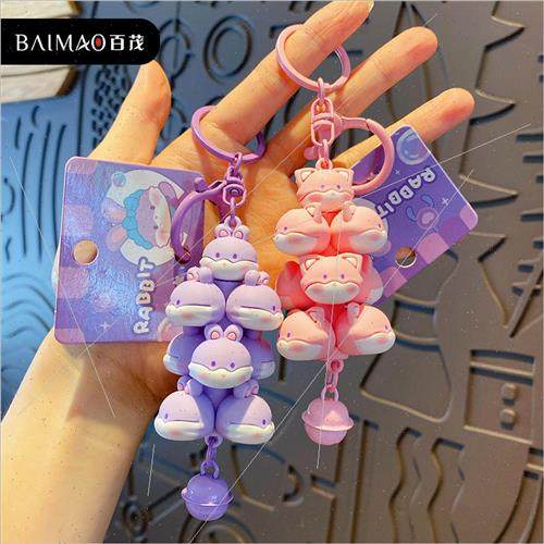 Cartoon big ears fox fantasy rabbit exquisite charm stacking - 图0