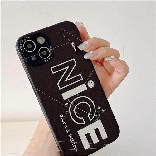 ins simple English RICH 适用 iPhone12/13ProMax phone case Ap - 图2