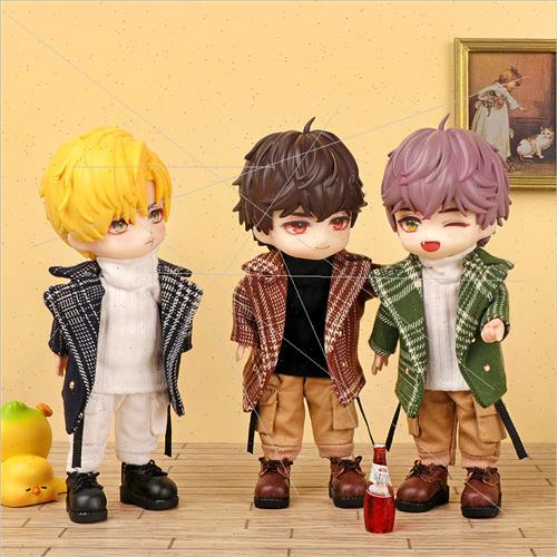 Heart Tong toys waifu plaid coat fashion play 12 points vega - 图0