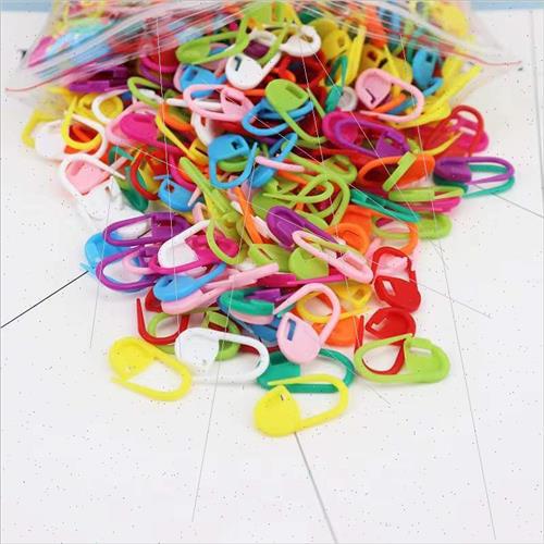 Plastic safety pins colorful knitting yarn small marker buck-图1