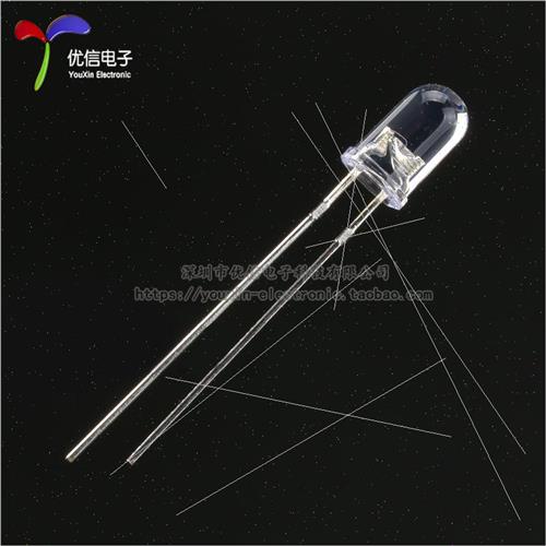 5MM/F5 White Yellow ght Emitting Diode LED ght Transparent R - 图0