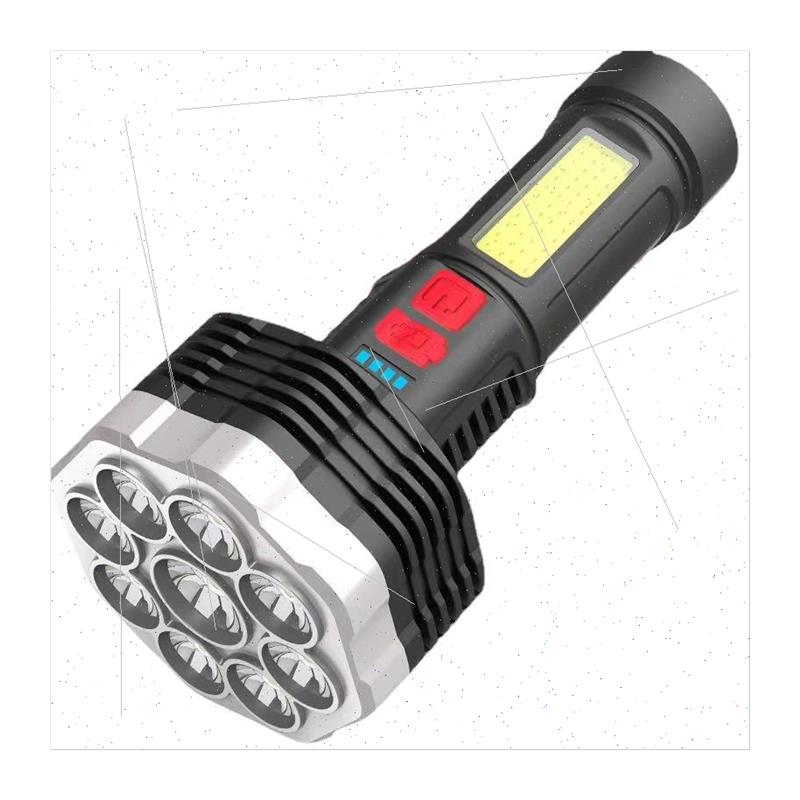 Ten core explosion bright flashlight strong rechargeable sup - 图3