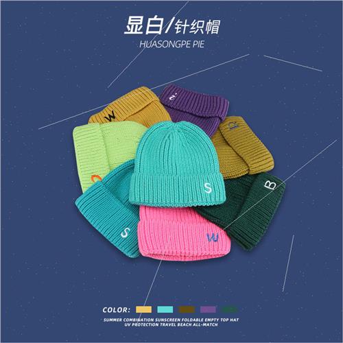 Hat womens fall and winter wild fashion Korean warm letters - 图1