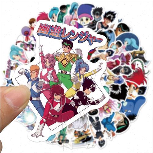 100 classic anime Yu Yu Hakushu graffiti stickers decorative - 图1