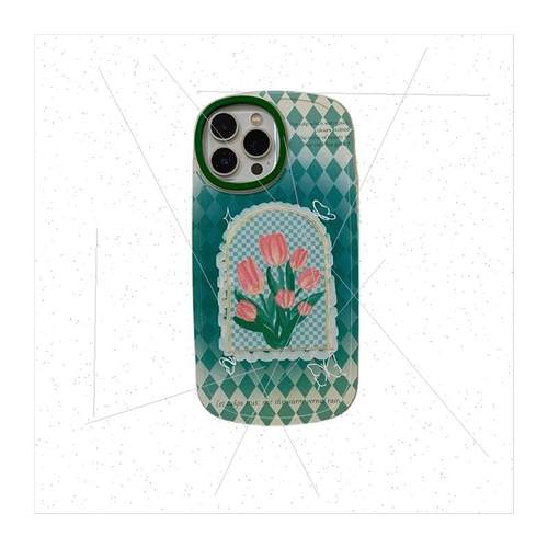 适用 iPhone13promax pink tulip apple 12 case 11 green diamon - 图3
