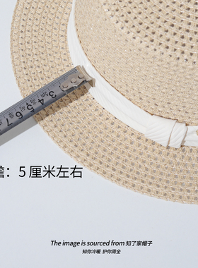 法式镂空透气优雅简约平顶帽女款夏季气质显脸小礼帽海边度假草帽
