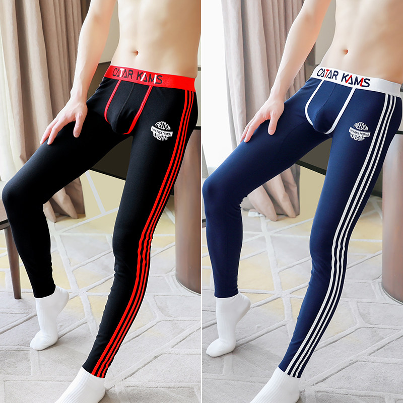 秋裤男士薄款秋冬季绒裤男生保暖裤衬裤潮流棉毛裤紧身打底裤线裤,淘宝优惠券,粉丝福利购,淘宝优惠卷