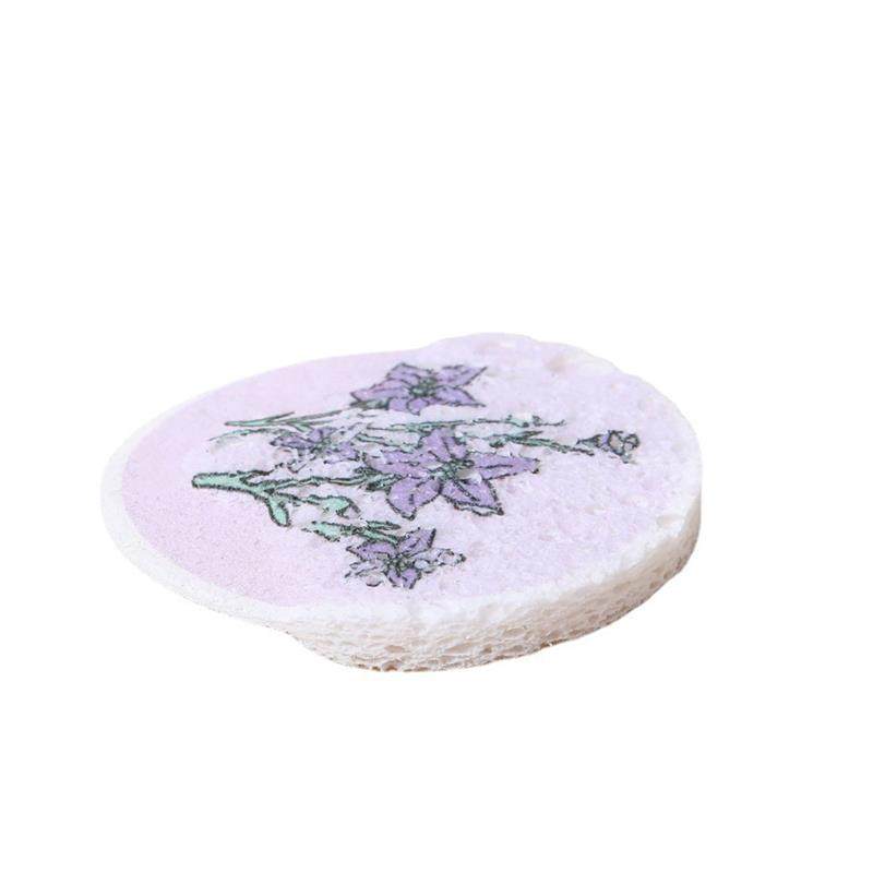 Round carto flowers wood pulp cott spge wipe compressed n-st - 图3