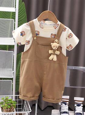 2023 summer new men  women baby carto straps short-sleeved s