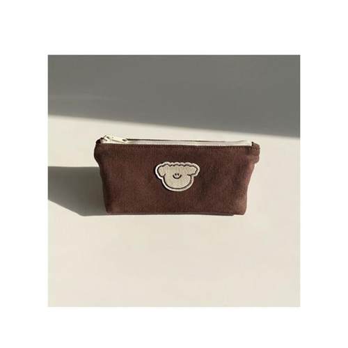 Cute cat dog canvas pencil bag dirt-resistant student pencil - 图3