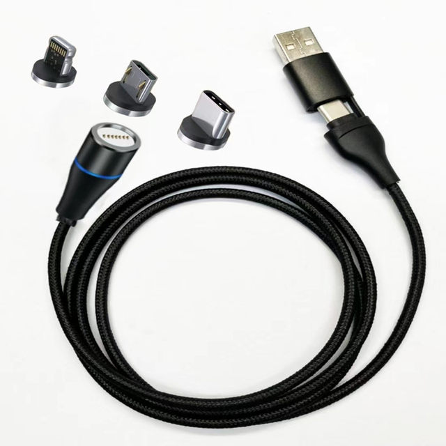 Universal magnetic charging cable for Android, Apple and digital