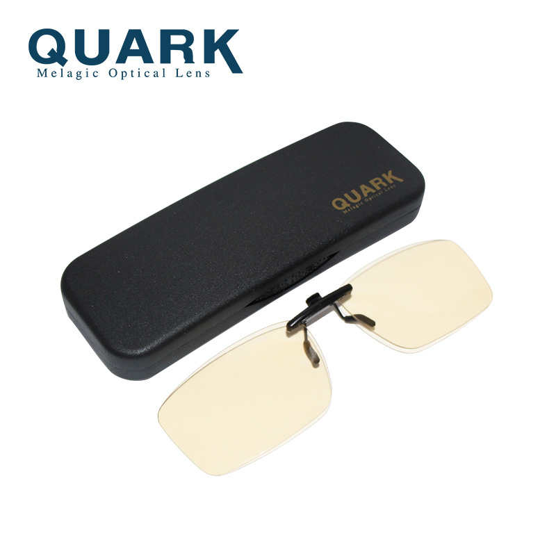 美国QUARK夸克黑色素电脑辐射近视镜防蓝光夹片电竞防护眼镜男女 - 图3