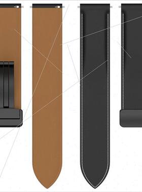 适用samsung watch6 leather strap watch6 classic folding buck