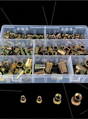 210pcs box zinc plated rivet nut set M3-M10 riveting vertica