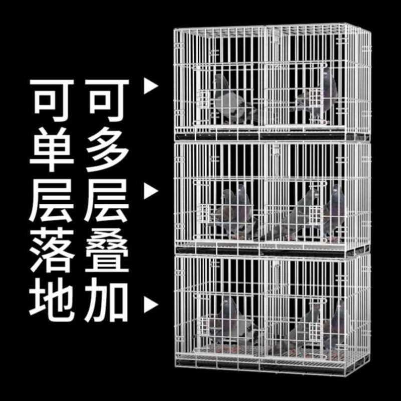 鸽子笼养殖笼大室外二层鸟笼大全大空间鸽子笼子特大专用配对繁殖-图1