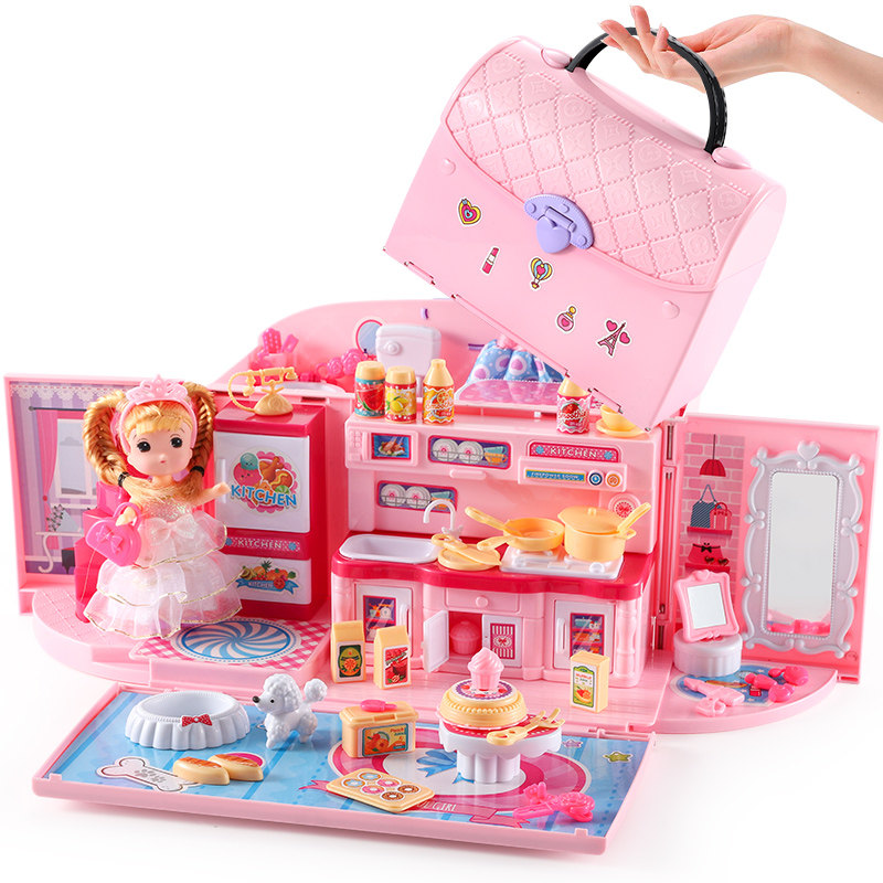 娃娃屋过家家别墅女孩子4儿童玩具 欣奇玩具过家家玩具