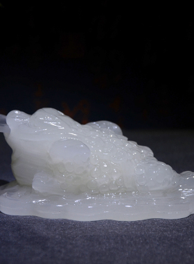 阿富汗玉石金蟾招财开业乔迁礼品