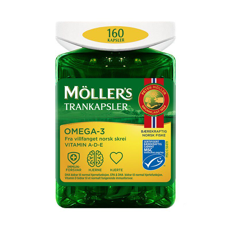 160粒【首单】mollers中老年鳕鱼肝油胶囊