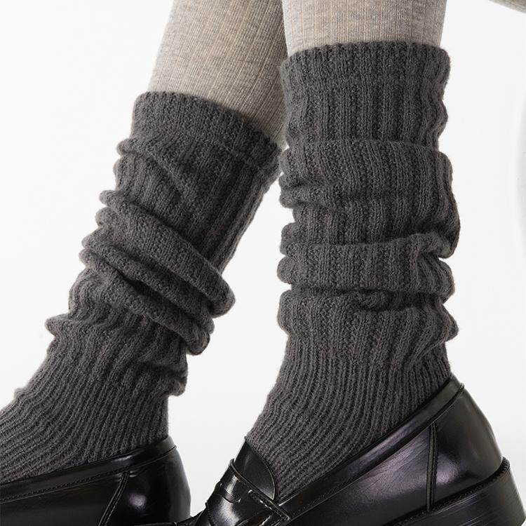 抵达一楼日系Jk踩脚针织堆堆袜套女秋冬保暖白色中筒袜雪地靴腿套,淘宝优惠券,粉丝福利购,淘宝优惠卷