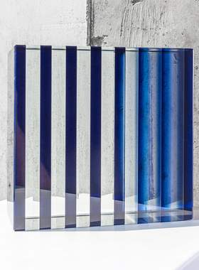 欧式风透明条纹售楼处软装饰品