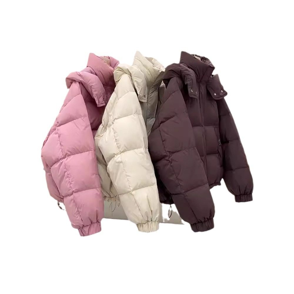 棉袄女款大码连帽年棉衣女士2025短款羽绒棉服冬季小个子外套百搭,淘宝优惠券,粉丝福利购,淘宝优惠卷