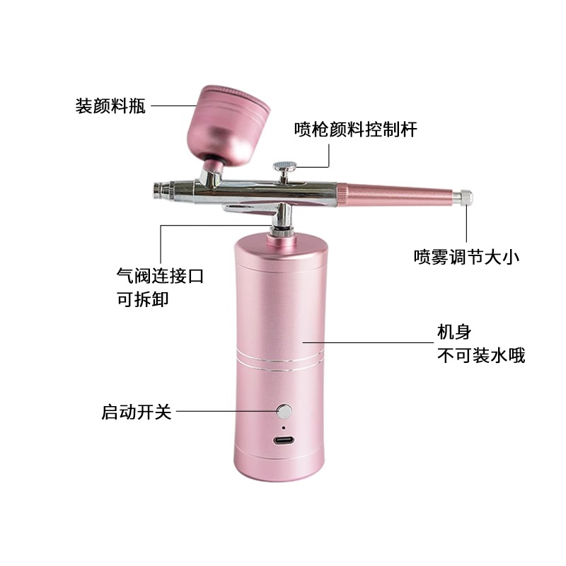 diy香薰石膏上色喷笔枪电动丙烯颜料喷色枪 渐变晕染模型手办 - 图0