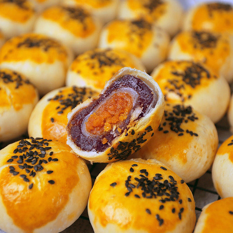 面包整箱早餐小零食雪媚娘蛋黄酥 享鲜人传统糕点