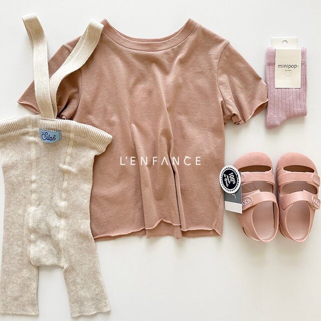 Ababybrand cotton vest ສັ້ນແຂນສັ້ນ
