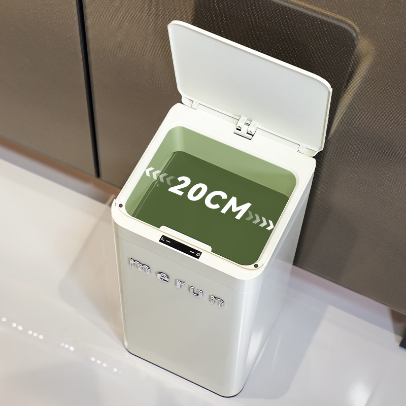 英国merun智能感应垃圾桶家用厨房卧室客厅带盖轻奢高档颜值大号