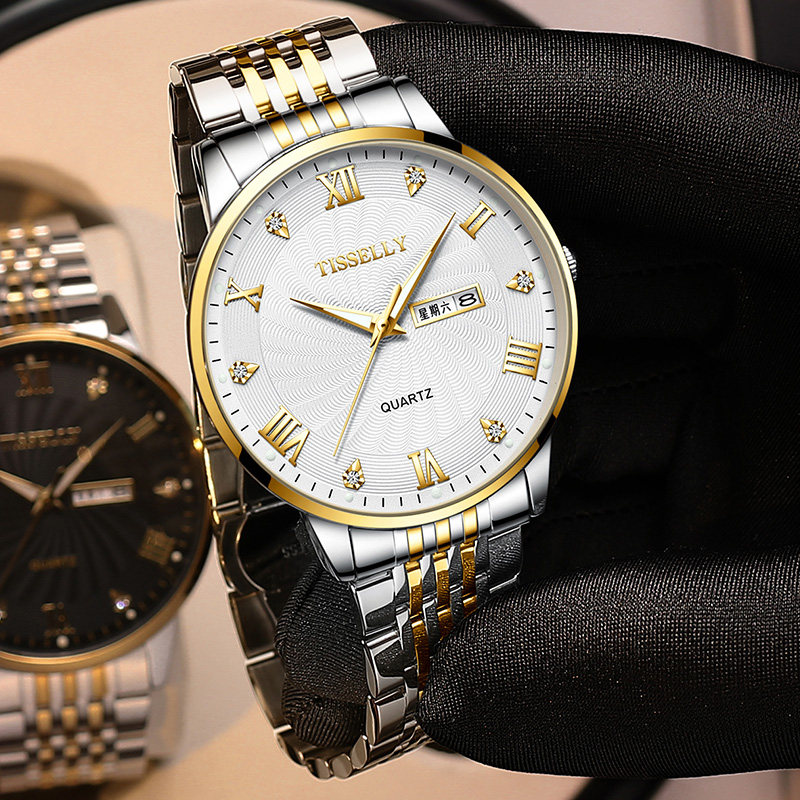 瑞士超薄大气男士防水正品全机械表 tisselly蒂西尼国产腕表