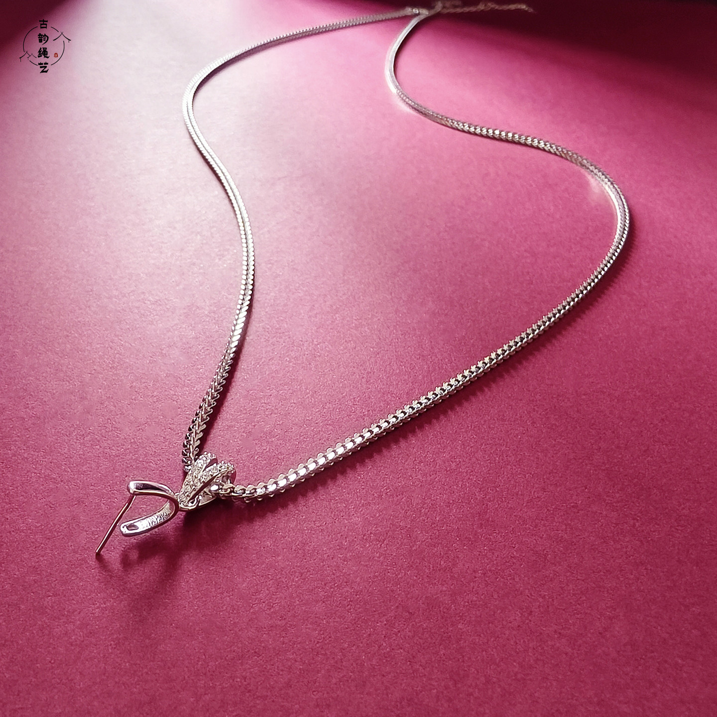 高级纯银狐尾项链万能扣链子翡翠玉坠佛公链礼物毛衣链男女款长链,淘宝优惠券,粉丝福利购,淘宝优惠卷