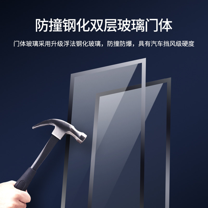澳柯玛商用双门展示柜立式饮料冰箱 澳柯玛商用展示柜