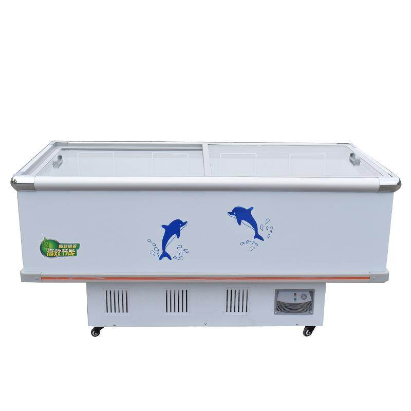 卧式冰柜超市冷冻柜冷藏柜玻璃门岛柜大容量双温柜商用岛柜,淘宝优惠券,粉丝福利购,淘宝优惠卷