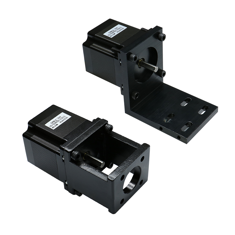 【HLTNC】57步进伺服电机支架卧式安装固定座铸铝3D打印机固定座 - 图1