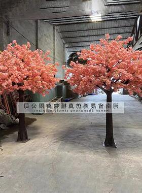 假樱花树仿真桃花树樱花枝大型假树婚庆装饰仿真梅花树许愿树摆件