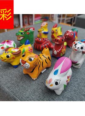 泥塑泥人浚县泥咕咕鹤壁杨圯屯十二生肖淮阳泥泥狗非遗手艺泥哨