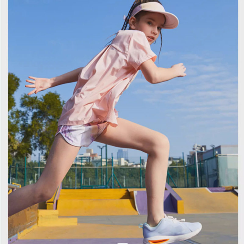 新夏季轻薄速干短裤女孩大中少儿瑜伽服跑步运动健身裤瑜伽套装