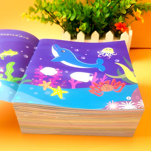 儿童专注力贴纸书0-2-3到6岁宝宝卡通贴贴画粘贴纸益智玩具贴画书 - 图3