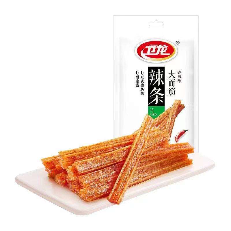 卫龙辣条大面筋【65g/1包】休闲网红小吃儿时麻辣办公室零食-图3