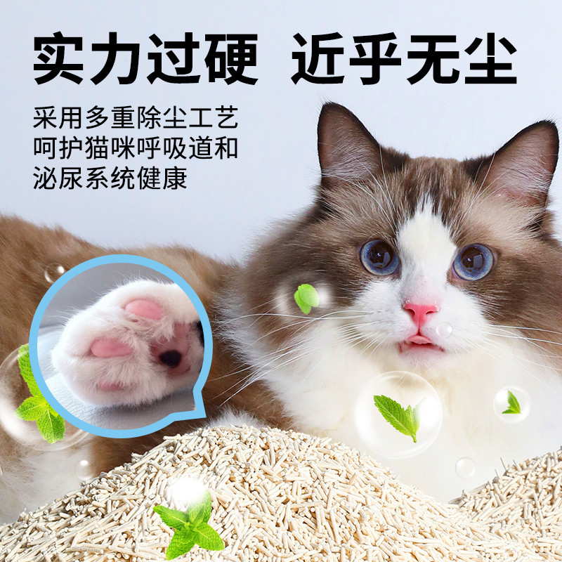 猫砂豆腐猫砂包邮20公斤除臭无尘实惠装40斤10活性炭混合猫沙猫舍 - 图2