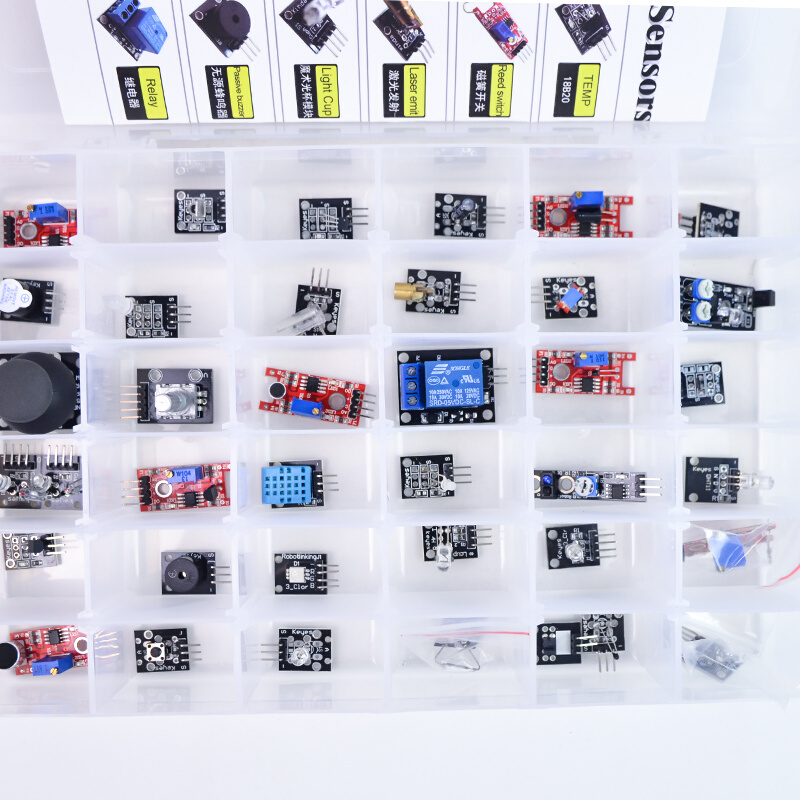 37合1传感器模块套件 适用于Aruino51STM32树莓派等 原装 小R