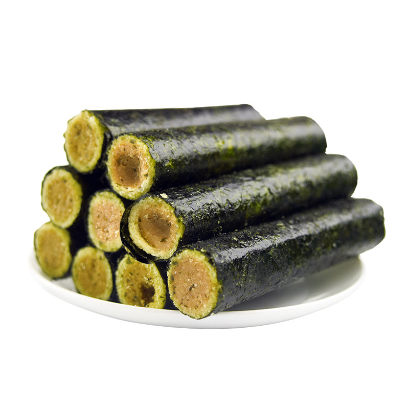 肉松夹心脆12卷独立包装即食海苔卷 冰火食品海苔系列