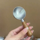 Выкопать арбузной ложки из нержавеющей стали ручка ореха короткая ручка.