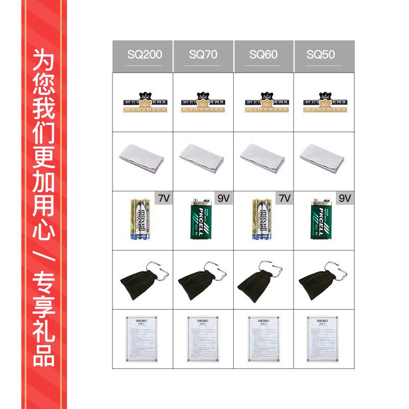 seiko精工律动专卖店日本seiko精工电子节拍器sq70钢琴考级专用小提琴架子鼓节奏通用3